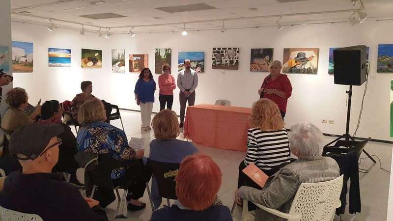 Momento del acto de esta tarde en La Fraternidad (Foto Francisco Javier Santana)